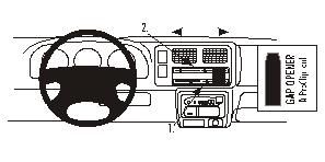 ProClip Monteringsbygel Suzuki Jimny 99-06, Vinklad ryhmässä Autohifi / Mikä sopii autooni / Suzuki @ BRL Electronics (240852766)