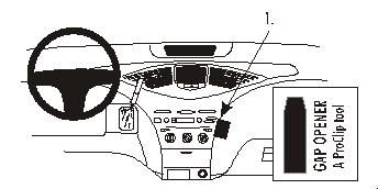 ProClip Monteringsbygel Toyota Prius 00-03, Vinklad ryhmässä Autohifi / Mikä sopii autooni / Toyota / Prius / Prius 2000-2003 @ BRL Electronics (240852802)