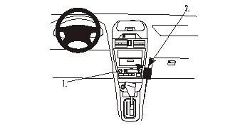 ProClip Monteringsbygel Nissan Maxima 00-04, Vinklad ryhmässä Autohifi / Mikä sopii autooni / Nissan / Maxima @ BRL Electronics (240852811)