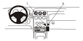 ProClip Monteringsbygel Alfa Romeo Spider/GTV 98-05, Vinklad ryhmässä Autohifi / Mikä sopii autooni / Alfa Romeo @ BRL Electronics (240852821)