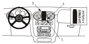 Chrysler PT Cruiser 00-05, Centrerad ryhmässä Autohifi / Mikä sopii autooni / Chrysler / Chrysler PT Cruiser @ BRL (240852829)