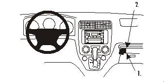ProClip Monteringsbygel Honda Stream 01-07, Vinklad ryhmässä Autohifi / Mikä sopii autooni / Toyota / Prado @ BRL Electronics (240852918)
