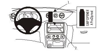 ProClip Monteringsbygel Daihatsu YRV 01-07, Centrerad ryhmässä Autohifi / Mikä sopii autooni / Daihatsu @ BRL Electronics (240852939)