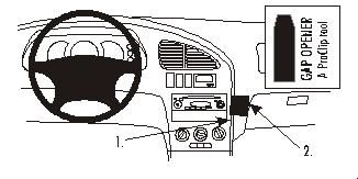 ProClip Monteringsbygel Kia Sephia/Shuma 01-06, Vinklad ryhmässä Autohifi / Mikä sopii autooni / Kia / Shuma / Shuma 2002-2004 @ BRL Electronics (240852942)