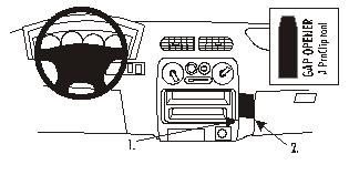 ProClip Monteringsbygel Daihatsu Terios 01-05, Vinklad ryhmässä Autohifi / Mikä sopii autooni / Daihatsu @ BRL Electronics (240852943)