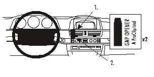 ProClip Monteringsbygel BMW 728-750 E65 02-08, Centrerad ryhmässä Autohifi / Mikä sopii autooni / BMW / BMW 7-sarja / BMW E65 2001-2007 @ BRL Electronics (240853014)