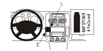 Brodit ProClip, Volkswagen Polo 02-09 ryhmässä Autohifi / Mikä sopii autooni / Volkswagen / Polo / Polo 2005-2009 @ BRL (240853027)