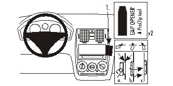 ProClip Monteringsbygel Hyundai Getz 02-05, Vinklad ryhmässä Autohifi / Mikä sopii autooni / Hyundai / Getz / Getz 2002-2009 @ BRL Electronics (240853140)