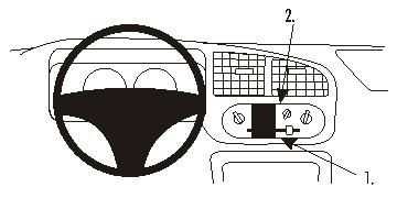 ProClip Monteringsbygel Daihatsu Cuore 01-03/Max 02-07, Centrerad ryhmässä Autohifi / Mikä sopii autooni / Daihatsu @ BRL Electronics (240853163)