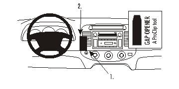 ProClip Monteringsbygel Toyota Camry 02-06, Centrerad ryhmässä Autohifi / Mikä sopii autooni / Toyota / Camry / Camry 2001-2006 @ BRL Electronics (240853170)