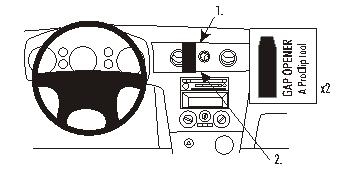 Brodit ProClip, Mitsubishi Outlander 03-06 ryhmässä Autohifi / Mikä sopii autooni / Mitsubishi / Outlander / Outlander 2003-2006 @ BRL (240853251)