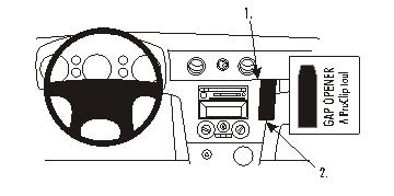Brodit ProClip, Mitsubishi Outlander 03-06 ryhmässä Autohifi / Mikä sopii autooni / Mitsubishi / Outlander / Outlander 2003-2006 @ BRL (240853252)