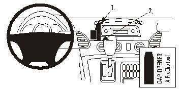 Brodit ProClip, Mercedes Benz Sprinter 00-06 ryhmässä Autohifi / Mikä sopii autooni / Mercedes / Sprinter / Sprinter 1995-2006 @ BRL (240853299)