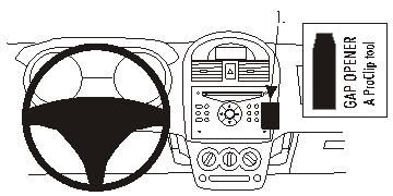 ProClip Monteringsbygel Suzuki Ignis 04-09, Vinklad ryhmässä Autohifi / Mikä sopii autooni / Suzuki @ BRL Electronics (240853357)