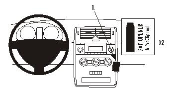 Brodit ProClip, Mercedes Benz A-Class 05-12 ryhmässä Autohifi / Mikä sopii autooni / Mercedes / A-luokka / A-klass W169 2004-2012 @ BRL (240853506)