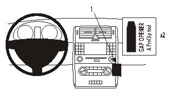 Brodit ProClip, Mercedes Benz A-Class 05-12 ryhmässä Autohifi / Mikä sopii autooni / Mercedes / A-luokka / A-klass W169 2004-2012 @ BRL (240853507)