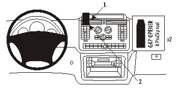 Mercedes Benz Vito 04-14, Centrerad, Prylfack ryhmässä Autohifi / Mikä sopii autooni / Mercedes / Vito / Vito 2003-2014 @ BRL (240853569)