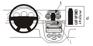 ProClip Monteringsbygel Suzuki Reno 05-10, Centrerad ryhmässä Autohifi / Mikä sopii autooni / Suzuki @ BRL Electronics (240853570)