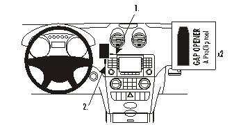 Brodit ProClip, Mercedes Benz M-Class/ML 05-11 ryhmässä Autohifi / Mikä sopii autooni / Mercedes / ML @ BRL (240853622)