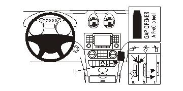 Brodit ProClip, Mercedes Benz M-Class/ML 05-11 ryhmässä Autohifi / Mikä sopii autooni / Mercedes / ML @ BRL (240853623)