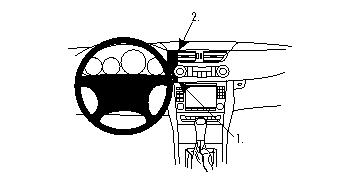 Brodit ProClip, Mercedes Benz CLS-Class 05-10 ryhmässä Autohifi / Mikä sopii autooni / Mercedes / CLS @ BRL (240853624)