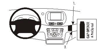 ProClip Monteringsbygel Nissan Almera Tino 04-06, Vinklad ryhmässä Autohifi / Mikä sopii autooni / Nissan / Almera @ BRL Electronics (240853654)