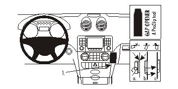 Brodit ProClip, Mercedes Benz M-Class/ML 05-11 ryhmässä Autohifi / Mikä sopii autooni / Mercedes / ML @ BRL (240853682)