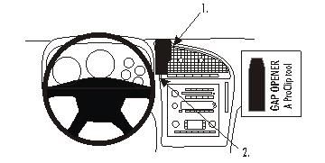 ProClip Monteringsbygel Saab 9-7x 06-10, Center ryhmässä Autohifi / Mikä sopii autooni / SAAB / 9-7X / 9-7X 2005-2009 @ BRL Electronics (240853683)