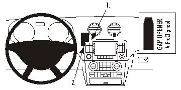 Brodit ProClip, Mercedes Benz GL-Class 06-12 ryhmässä Autohifi / Mikä sopii autooni / Mercedes / GL @ BRL (240853850)