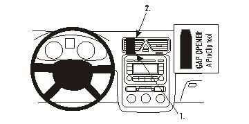 ProClip Monteringsbygel Volkswagen Eos 07-15, Centrerad ryhmässä Autohifi / Mikä sopii autooni / Volkswagen / EOS / EOS 2006- @ BRL Electronics (240853882)