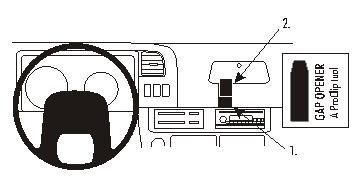 ProClip Monteringsbygel Chevrolet W-Serie 99-07, Centrerad ryhmässä Autohifi / Mikä sopii autooni / Isuzu @ BRL (240853933)