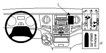 Brodit ProClip, Iveco Daily 06-14 ryhmässä Autohifi / Mikä sopii autooni / Iveco Daily @ BRL (240853969)
