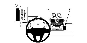 Brodit ProClip, Smart ForTwo 08-10 ryhmässä Autohifi / Mikä sopii autooni / Smart @ BRL (240854167)