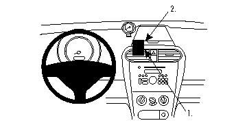 ProClip Monteringsbygel Opel Agila 08-15/Suzuki Splash 08-14, Centrerad ryhmässä Autohifi / Mikä sopii autooni / Opel / Agila / Agila 2007- @ BRL Electronics (240854220)