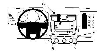 ProClip Monteringsbygel Chrysler 200/Chrysler 200 Convertible 11-14, Centrerad ryhmässä Autohifi / Mikä sopii autooni / Chrysler @ BRL (240854645)