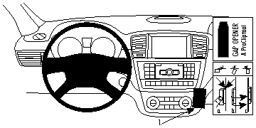 Brodit ProClip, Mercedes Benz GL-Class/GLE-Class/M-Class/ML 12-19 ryhmässä Uutuudet @ BRL (240854709)