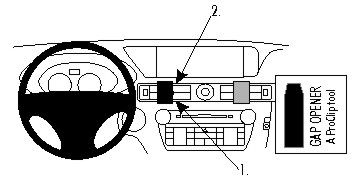 ProClip Monteringsbygel Lexus GS Serie 13-15, Centrerad ryhmässä Autohifi / Mikä sopii autooni / Lexus @ BRL Electronics (240854776)