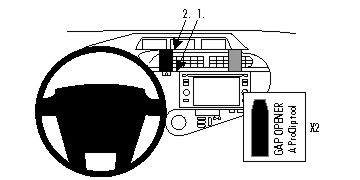 ProClip Monteringsbygel Toyota Prius c 12-15, Centrerad ryhmässä Autohifi / Mikä sopii autooni / Toyota / Prius / Prius 2010-2015 @ BRL Electronics (240854784)
