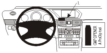Brodit ProClip, Mercedes Benz E-Class, Sedan/Stationwagon 14-16 ryhmässä Autohifi / Mikä sopii autooni / Mercedes / E-luokka / E-luokka 2010-2016 W212 @ BRL (240854896)