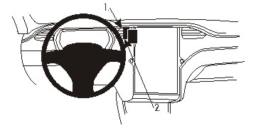 Brodit ProClip, Tesla Model S/X 13-20 ryhmässä Autohifi / Mikä sopii autooni / Tesla / Model X @ BRL (240854921)