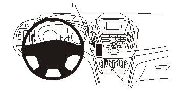 Ford Transit Connect/Tourneo Connect 14-15, Centrerad