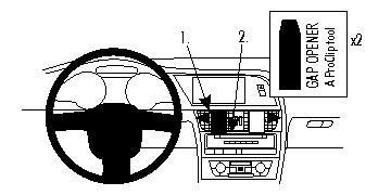 ProClip Monteringsbygel Audi A4 08-15 ryhmässä Autohifi / Mikä sopii autooni / Audi / Audi A4 / Audi A4 2009-2016 / Bluetooth/AUX/muut @ BRL Electronics (240A40815)