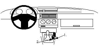 ProClip Monteringsbygel Alfa Romeo 155 92-97 ryhmässä Autohifi / Mikä sopii autooni / Alfa Romeo @ BRL Electronics (240ALF15592PROC)