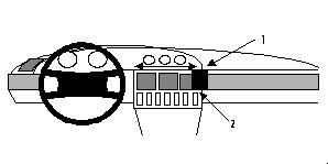 ProClip Monteringsbygel Audi A6 95-97 ryhmässä Autohifi / Mikä sopii autooni / Audi / Audi A6 / Audi A6 1994-1997 @ BRL Electronics (240AUA695PROCLIP)