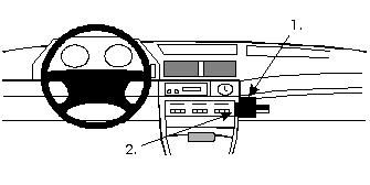 ProClip Monteringsbygel BMW 730-750 E32 87-93 ryhmässä Autohifi / Mikä sopii autooni / BMW / BMW 7 serie / BMW E32 1986-1994 @ BRL Electronics (240BMW73087PROC)