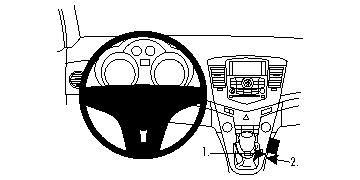 ProClip Monteringsbygel Chevrolet Cruze 09-14 ryhmässä Autohifi / Mikä sopii autooni / Chevrolet @ BRL (240CHECRU09PROC)