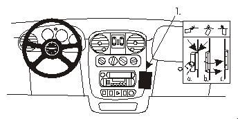 ProClip Monteringsbygel Chrysler PT Cruiser 00-05 ryhmässä Autohifi / Mikä sopii autooni / Chrysler @ BRL (240CHRPTC00PROC)