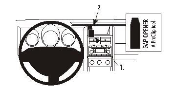 ProClip Monteringsbygel Dodge Nitro 07-12 ryhmässä Autohifi / Mikä sopii autooni / Dodge @ BRL (240DODNIT07PROC)