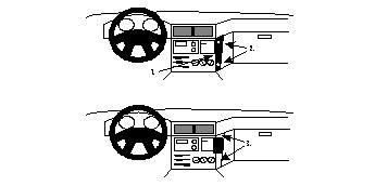 ProClip Monteringsbygel BMW 518-540/M5 E34 ryhmässä Autohifi / Mikä sopii autooni / BMW / BMW 5 serie / BMW E34 1988-1995 / Övrigt E34 1988-1995 @ BRL Electronics (240E34PROCLIP)