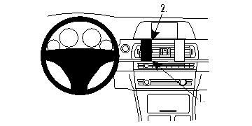 ProClip Monteringsbygel BMW F10/F11 10-15 ryhmässä Autohifi / Mikä sopii autooni / BMW / BMW 5-sarja / BMW F07/F10/F11/F18 2010-2017 / Muut F07/F10/F11/F18 2010-2017 @ BRL Electronics (240F10PROCLIP)